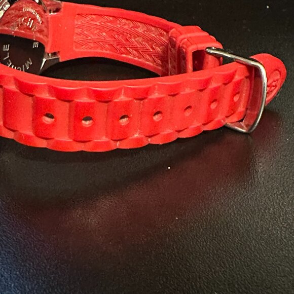 Michele Tahitian Jelly Bean Watch - Red (MWW12D000007) - BRAND NEW BATTERY - Picture 11 of 14